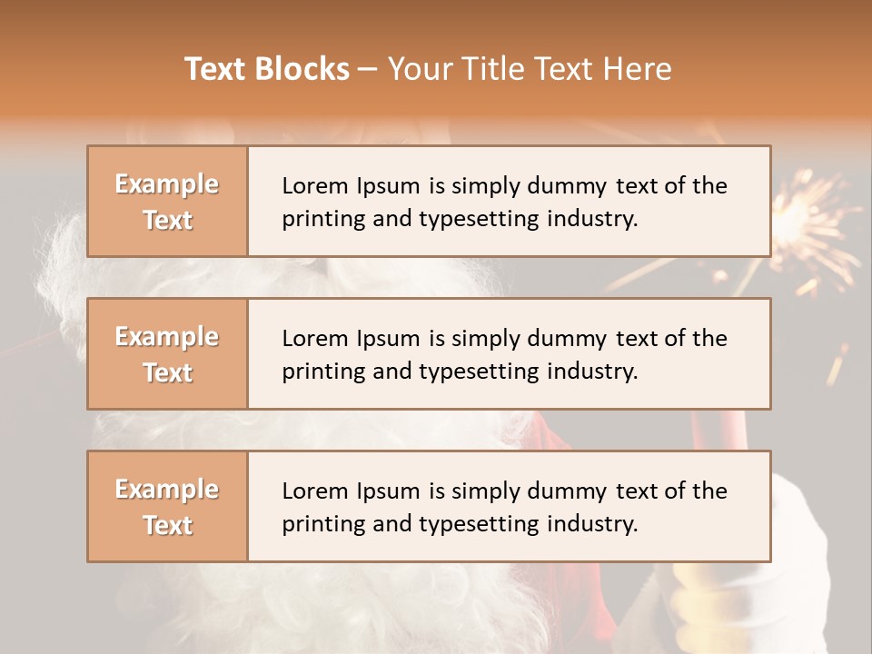 Male Navidad Firework PowerPoint Template