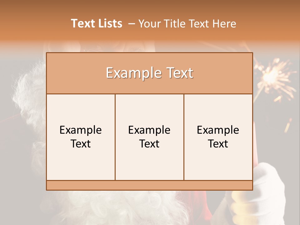 Male Navidad Firework PowerPoint Template