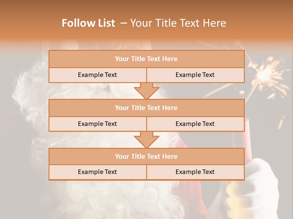 Male Navidad Firework PowerPoint Template