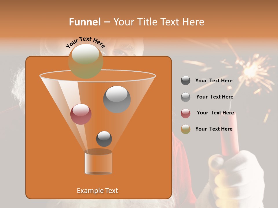 Male Navidad Firework PowerPoint Template