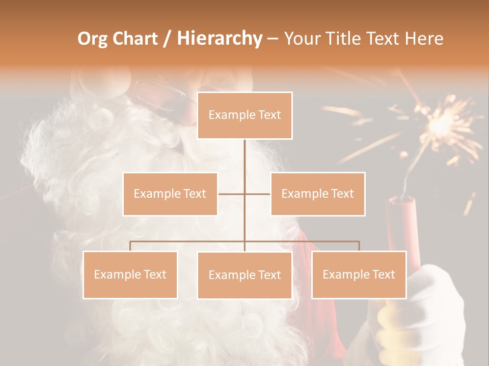 Male Navidad Firework PowerPoint Template