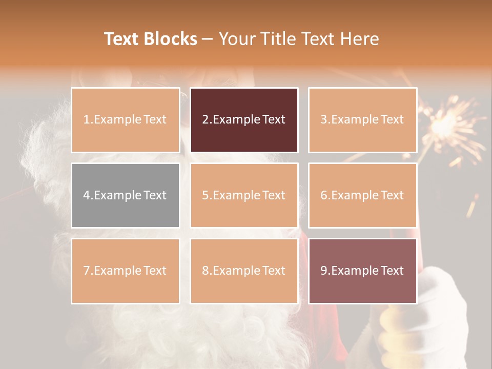 Male Navidad Firework PowerPoint Template