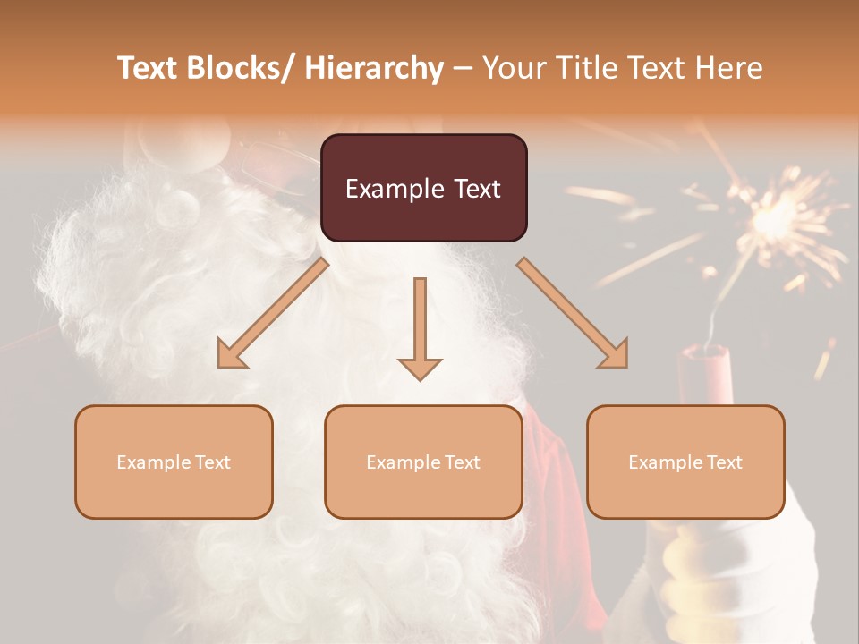 Male Navidad Firework PowerPoint Template