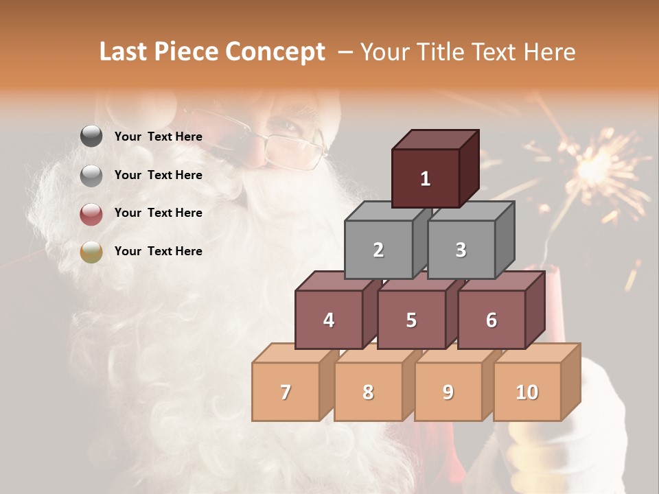 Male Navidad Firework PowerPoint Template