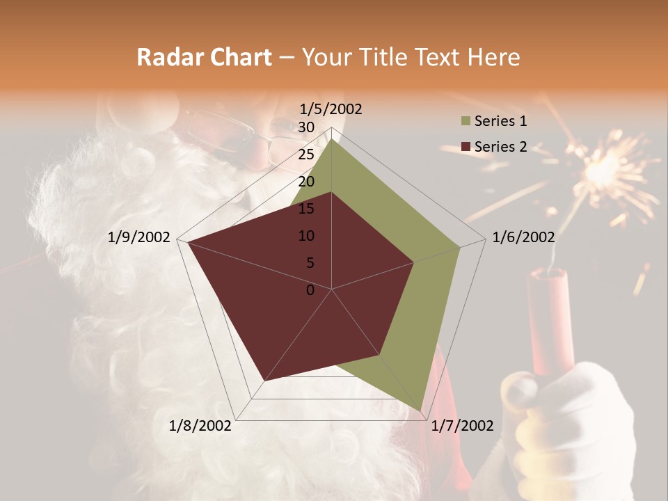 Male Navidad Firework PowerPoint Template