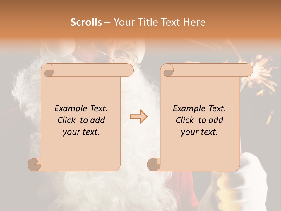 Male Navidad Firework PowerPoint Template