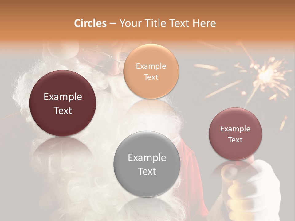 Male Navidad Firework PowerPoint Template