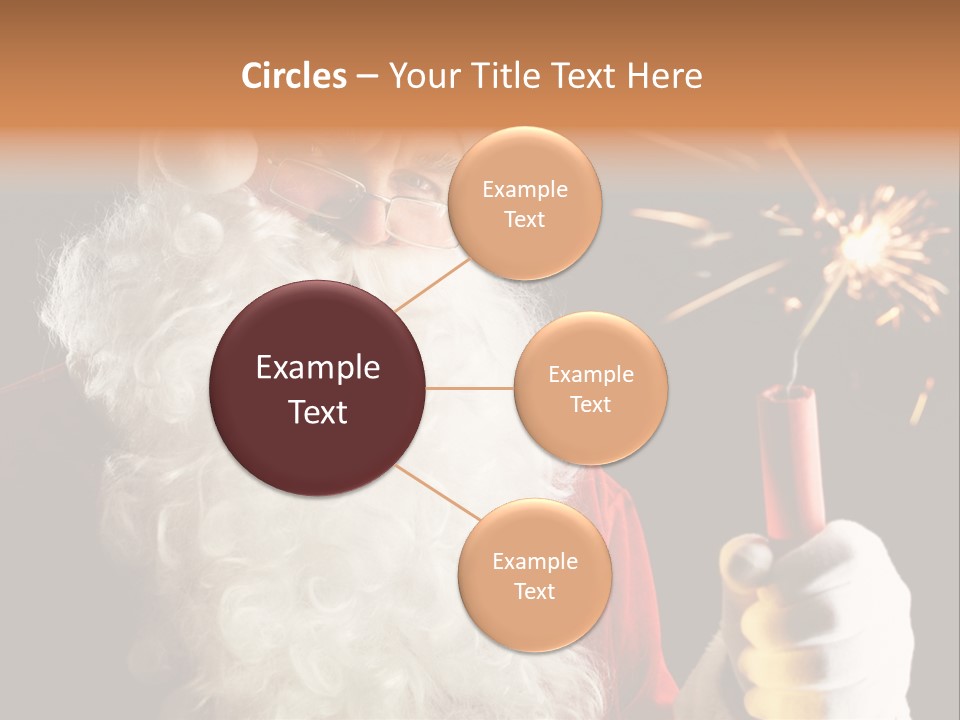 Male Navidad Firework PowerPoint Template
