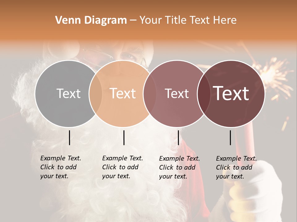 Male Navidad Firework PowerPoint Template