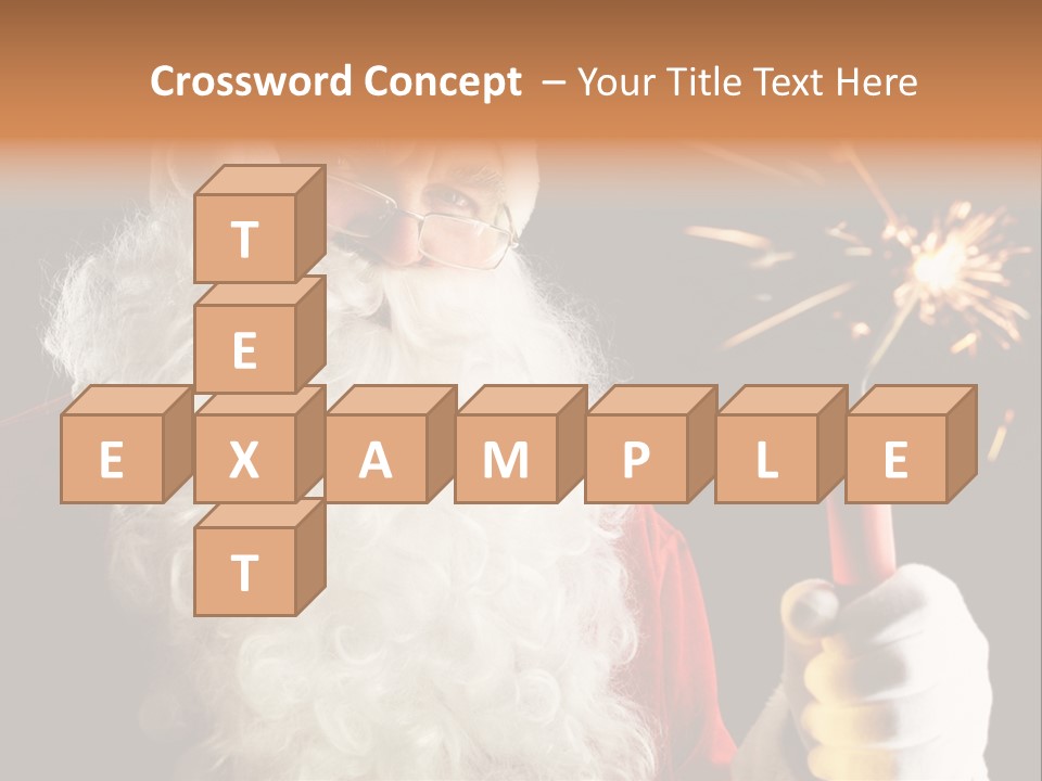 Male Navidad Firework PowerPoint Template