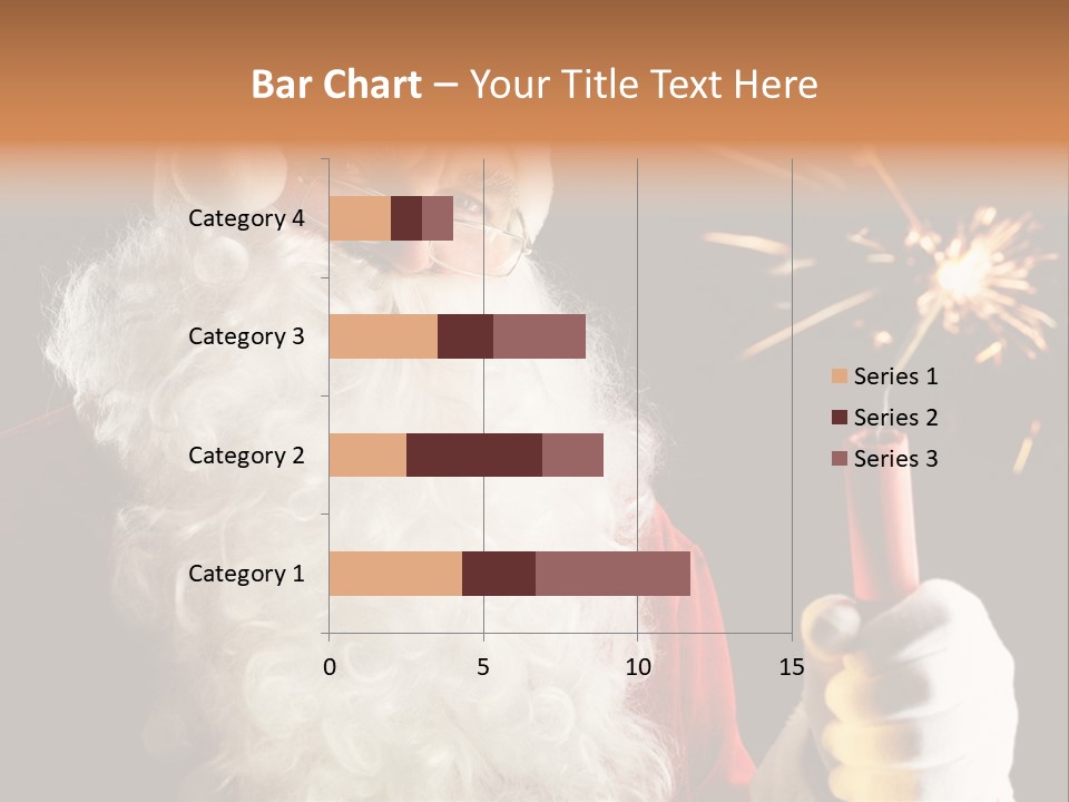 Male Navidad Firework PowerPoint Template