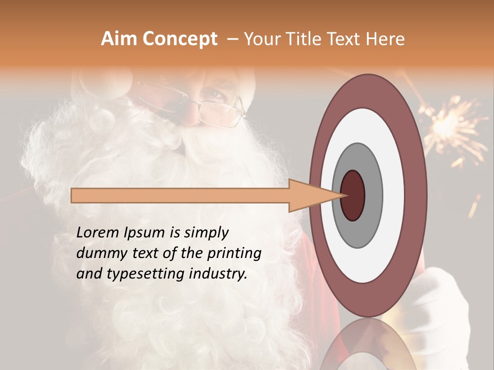 Male Navidad Firework PowerPoint Template