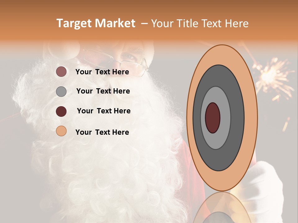 Male Navidad Firework PowerPoint Template