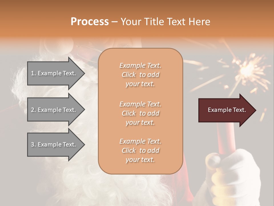 Male Navidad Firework PowerPoint Template