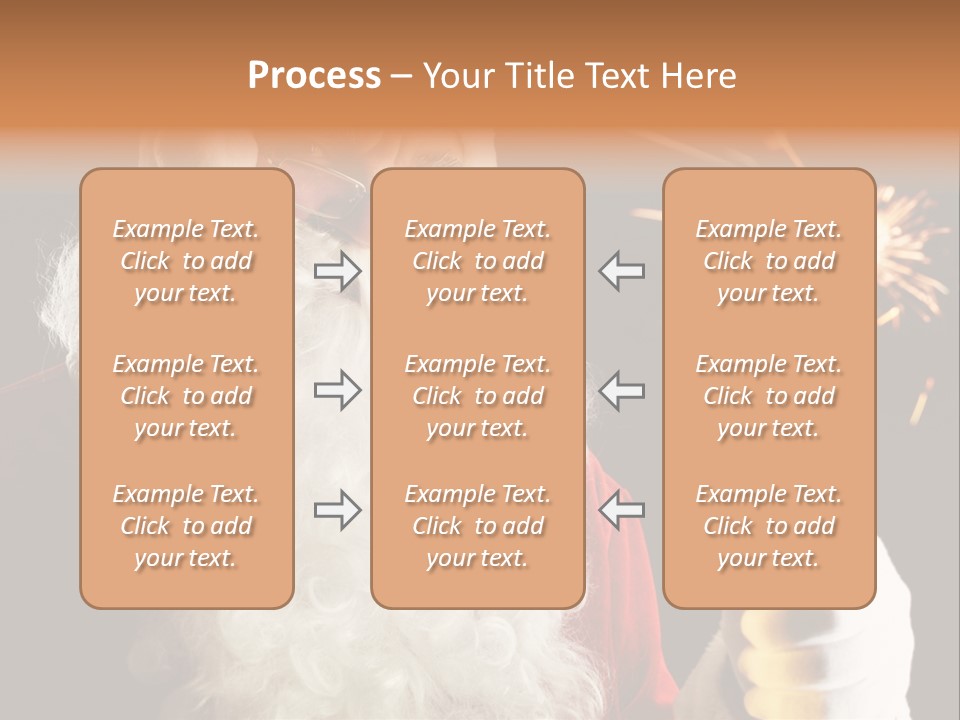 Male Navidad Firework PowerPoint Template