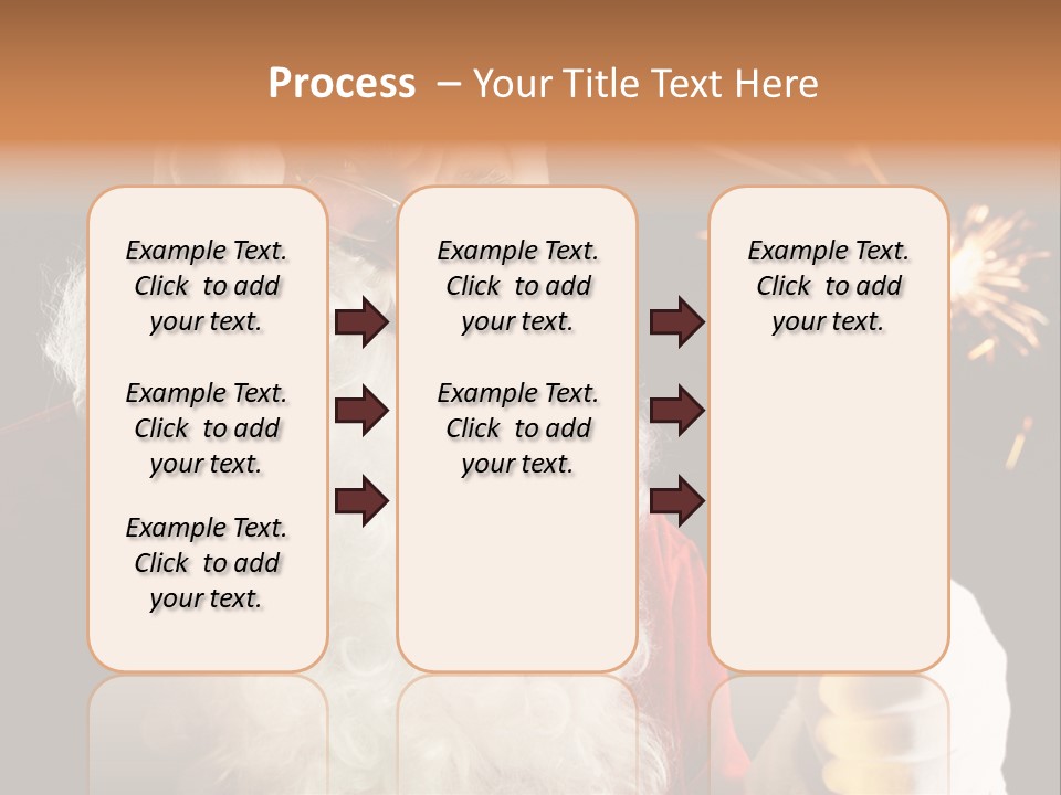 Male Navidad Firework PowerPoint Template