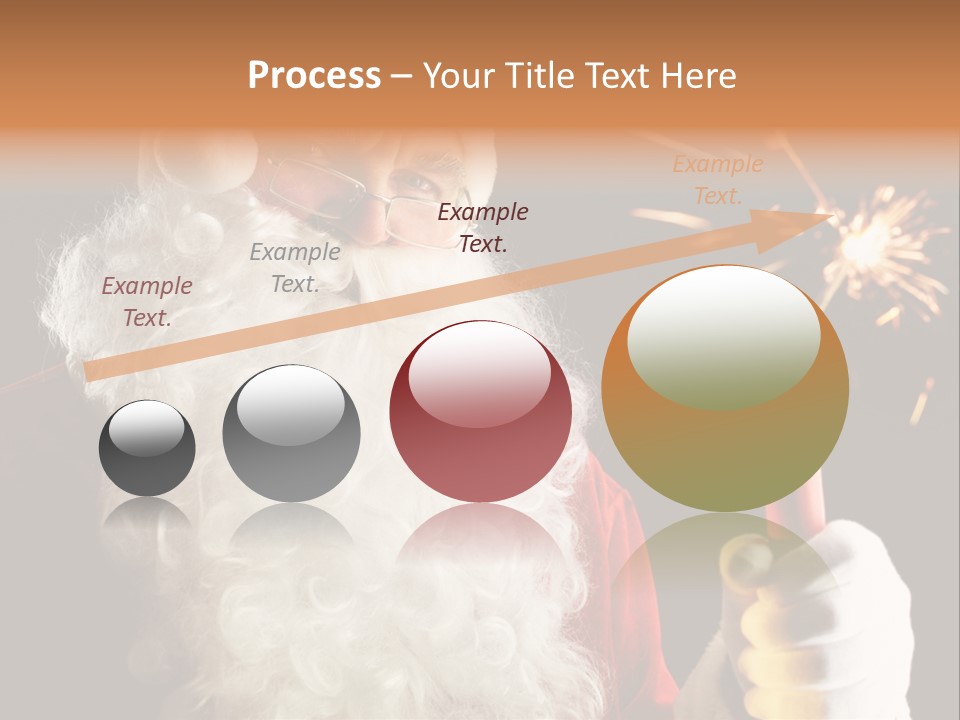 Male Navidad Firework PowerPoint Template