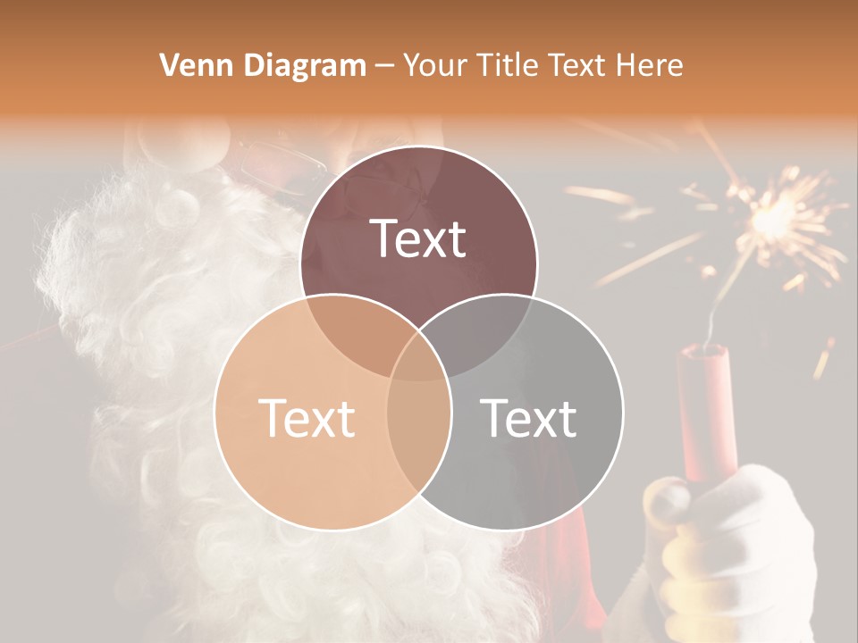 Male Navidad Firework PowerPoint Template