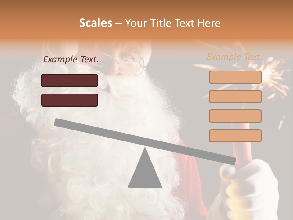 Male Navidad Firework PowerPoint Template