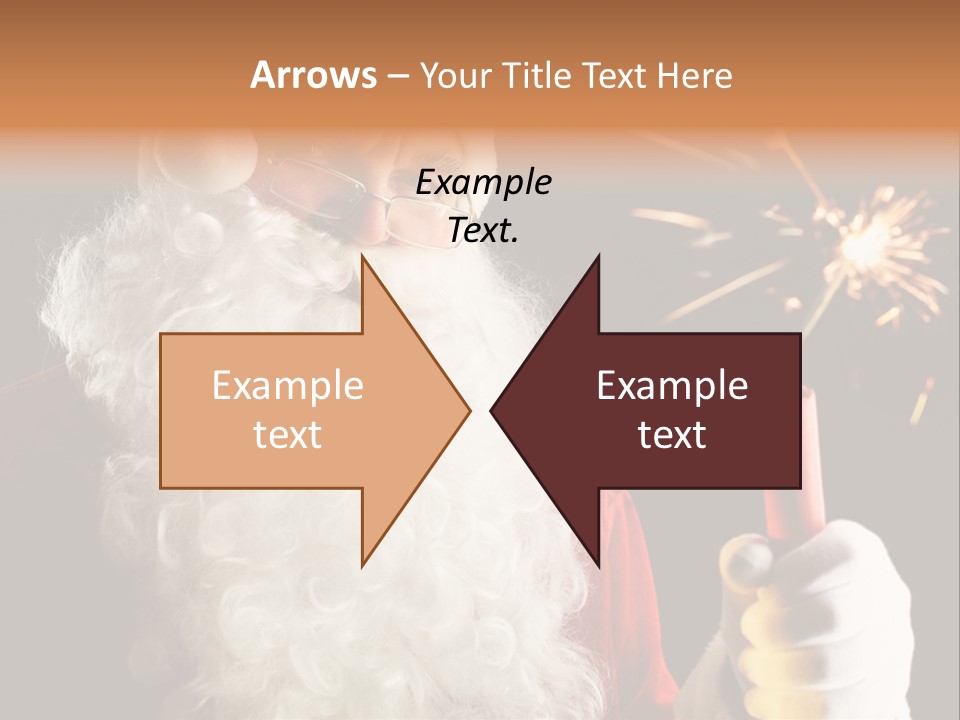 Male Navidad Firework PowerPoint Template