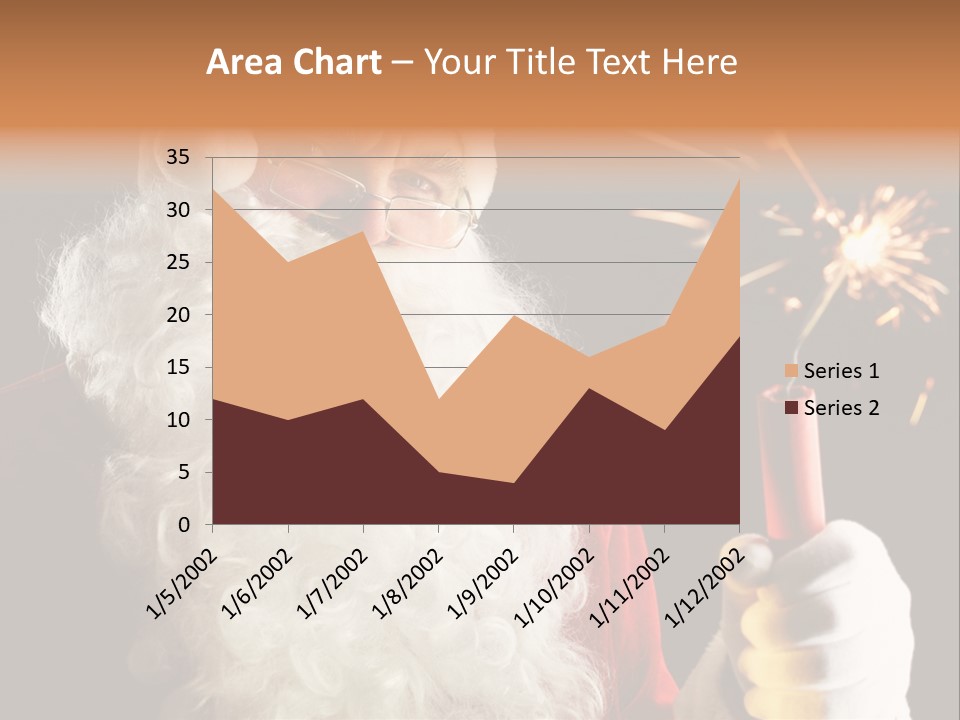 Male Navidad Firework PowerPoint Template