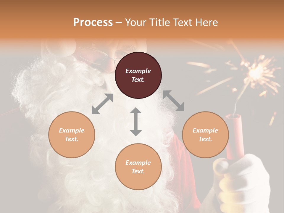 Male Navidad Firework PowerPoint Template