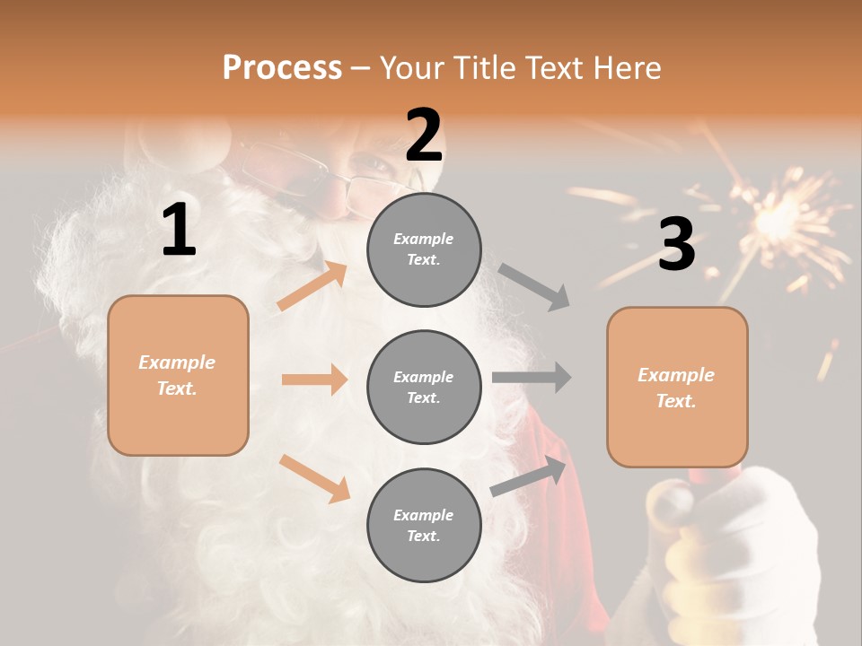 Male Navidad Firework PowerPoint Template