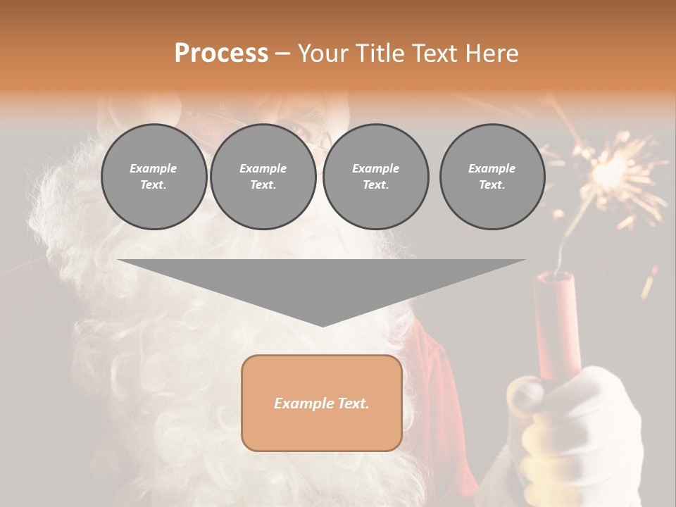 Male Navidad Firework PowerPoint Template