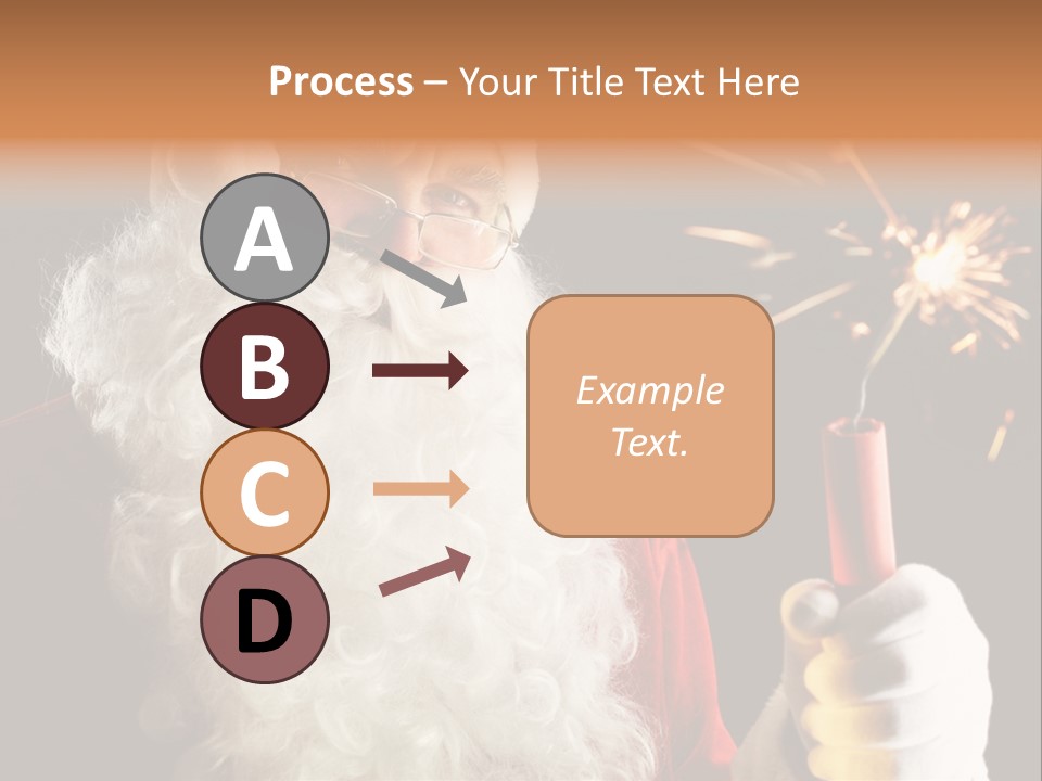 Male Navidad Firework PowerPoint Template