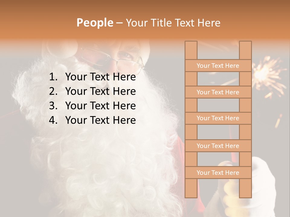 Male Navidad Firework PowerPoint Template