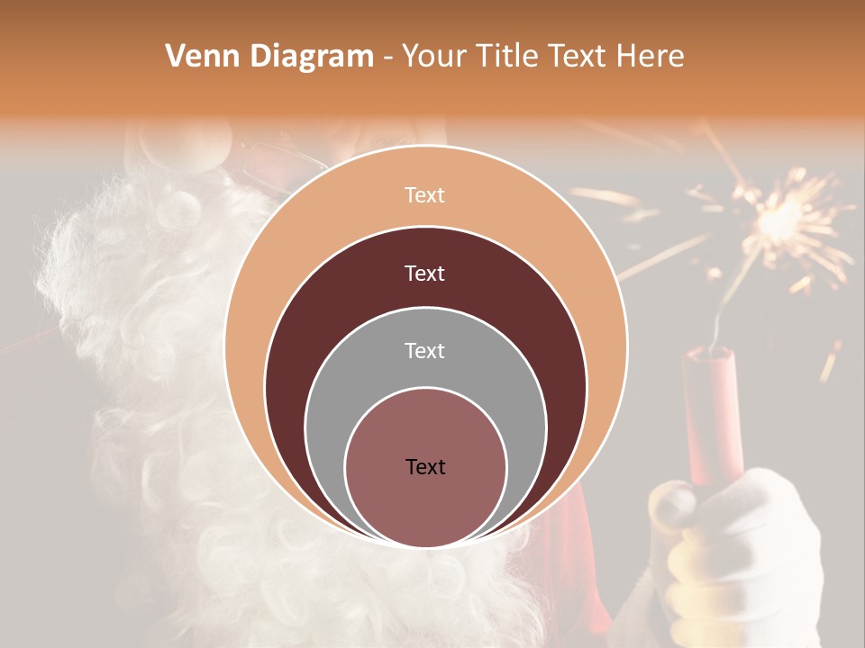 Male Navidad Firework PowerPoint Template