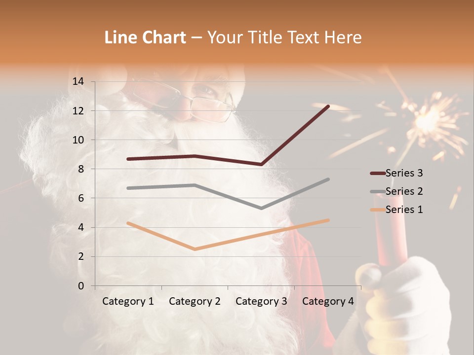 Male Navidad Firework PowerPoint Template