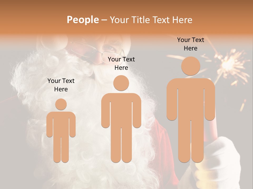 Male Navidad Firework PowerPoint Template