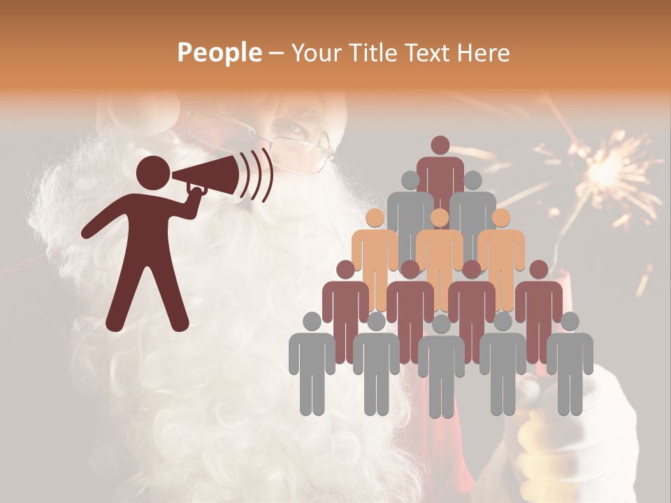 Male Navidad Firework PowerPoint Template