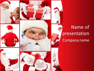 Santa Claus Collage PowerPoint Template