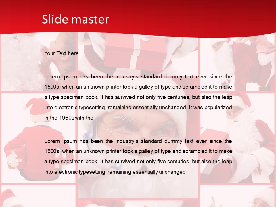 Santa Claus Collage PowerPoint Template