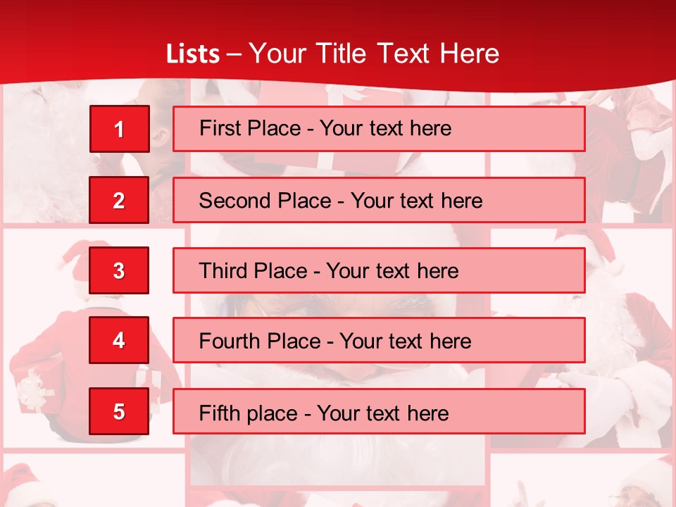 Santa Claus Collage PowerPoint Template