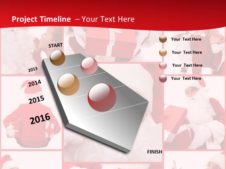 Santa Claus Collage PowerPoint Template