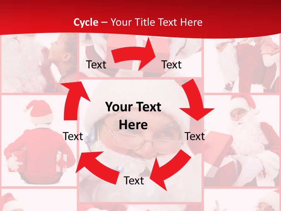 Santa Claus Collage PowerPoint Template