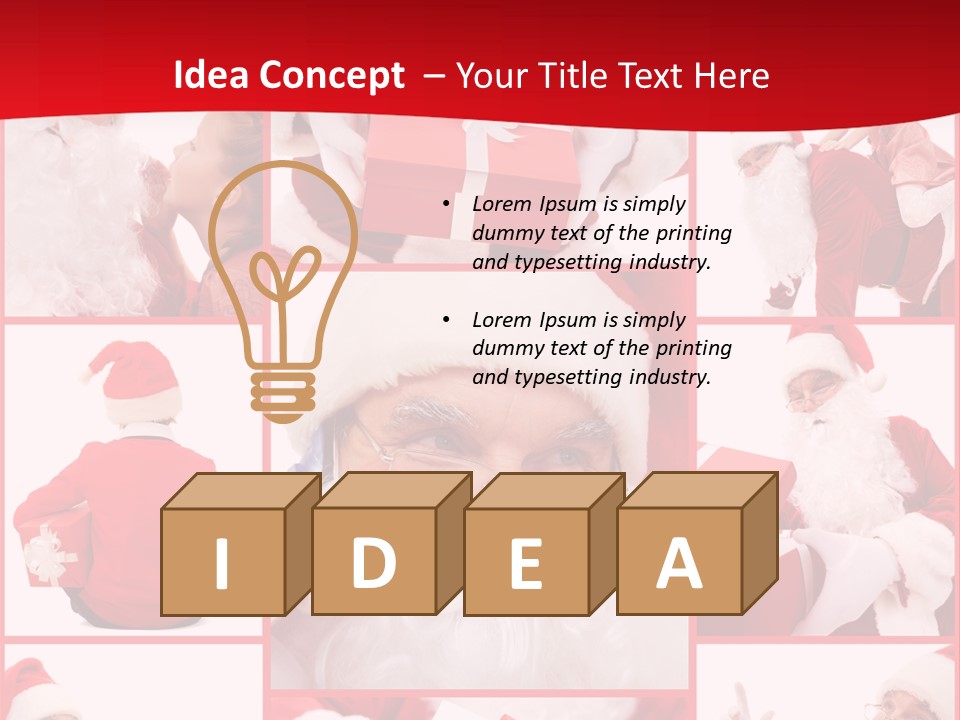 Santa Claus Collage PowerPoint Template