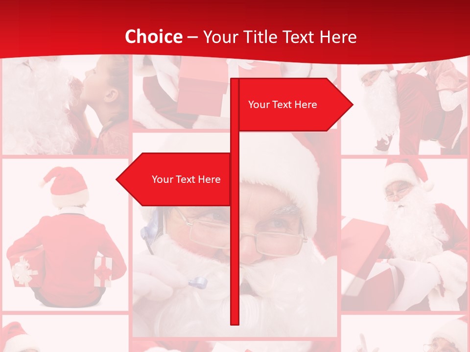 Santa Claus Collage PowerPoint Template