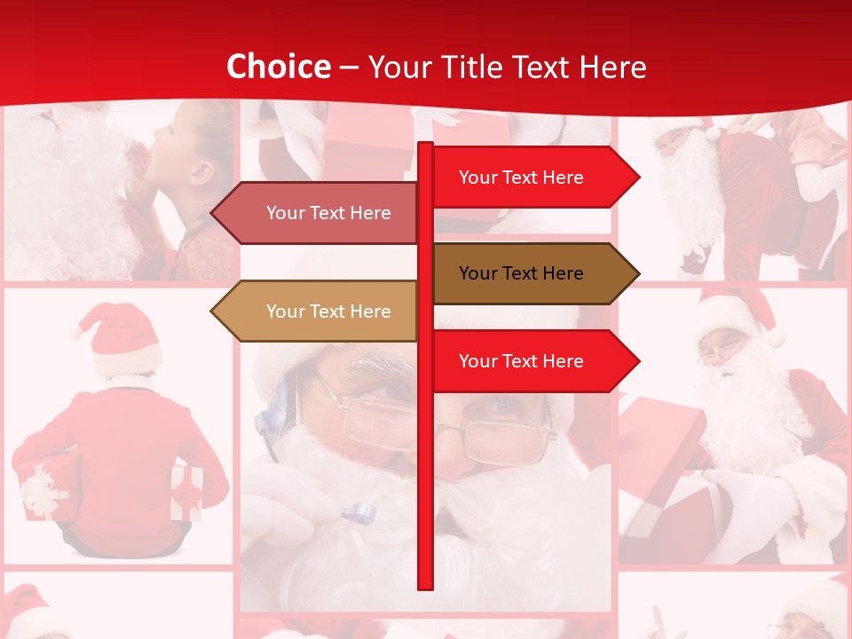 Santa Claus Collage PowerPoint Template