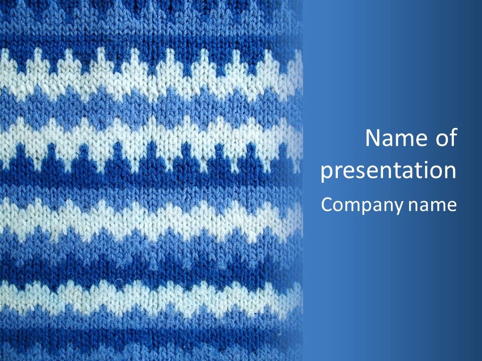 Line Home Textile PowerPoint Template