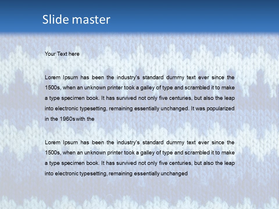 Line Home Textile PowerPoint Template