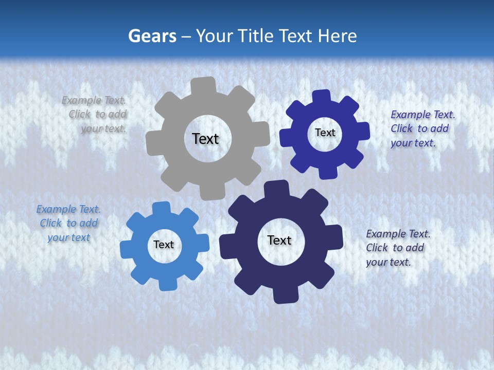 Line Home Textile PowerPoint Template