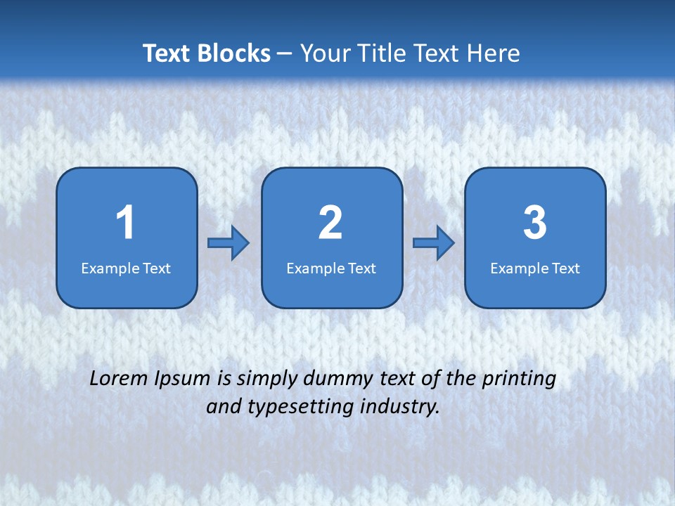 Line Home Textile PowerPoint Template