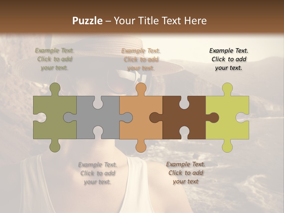 Mountain Outdoor Sea PowerPoint Template