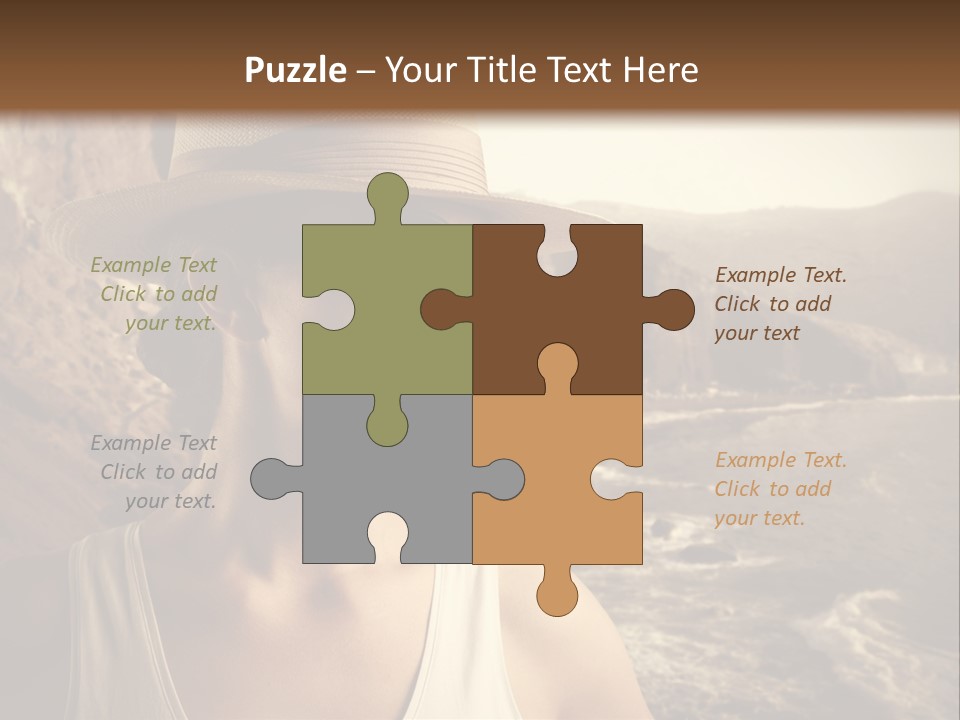 Mountain Outdoor Sea PowerPoint Template