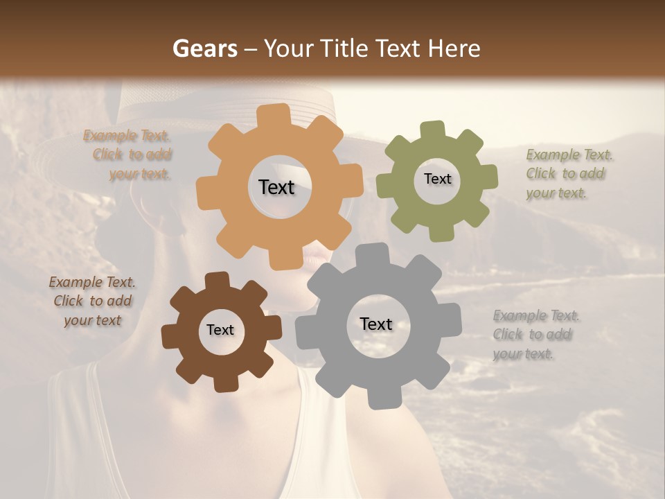 Mountain Outdoor Sea PowerPoint Template