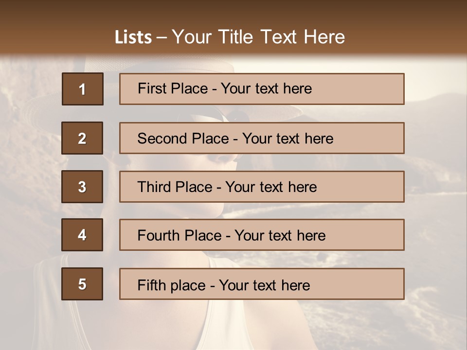 Mountain Outdoor Sea PowerPoint Template